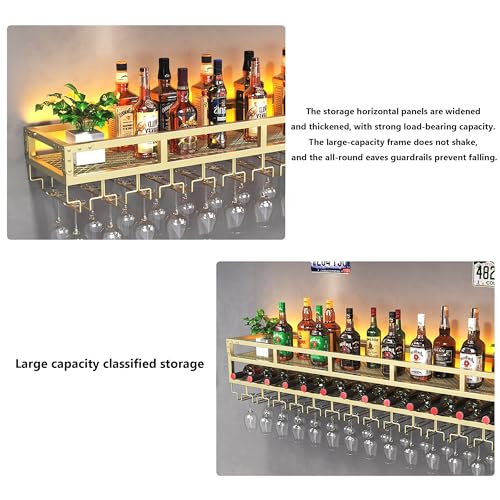 Étagère à vin murale pour optimiser les petits espaces et ranger les verres - 4