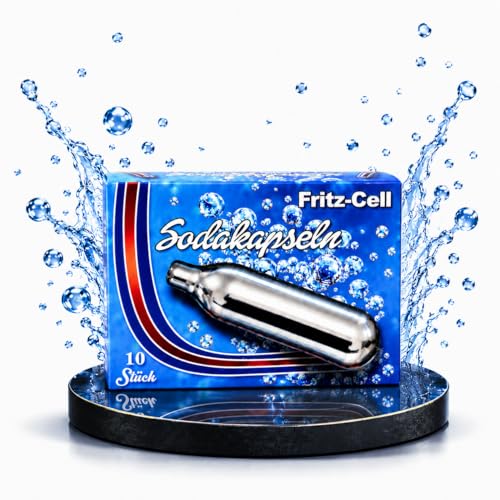 NEMT CO Sodakapseln 8g 10 Stück Kompatibel mit Sodamaker Soda Siphon - Made in EU Für prickelnde Getränke & kreative Anwendungen