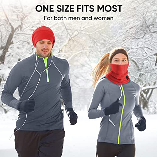 Image of TICONN Neck Gaiter Face Cover Scarf, Neck Warmer Breathable Sun & Wind-proof for Skiing Fishing Hiking Cycling