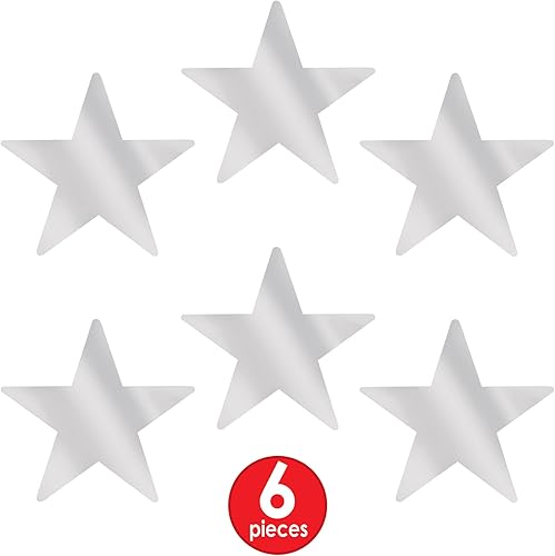 Vista 85 de Beistle 72-Pack Foil Gold Star Cutouts, Awards Night Party Decorations for Festive Celebrations, Starry Theme Decor for Wall & Table, 5