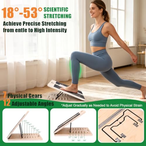 Image of Slant Board Calf Stretching for Ankle Mobility & Balance Board with Maze