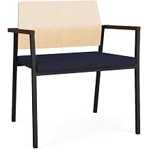 Avon Reception Oversize Chair UPH Seat HPL Back/Black/Natural/Navy Blue