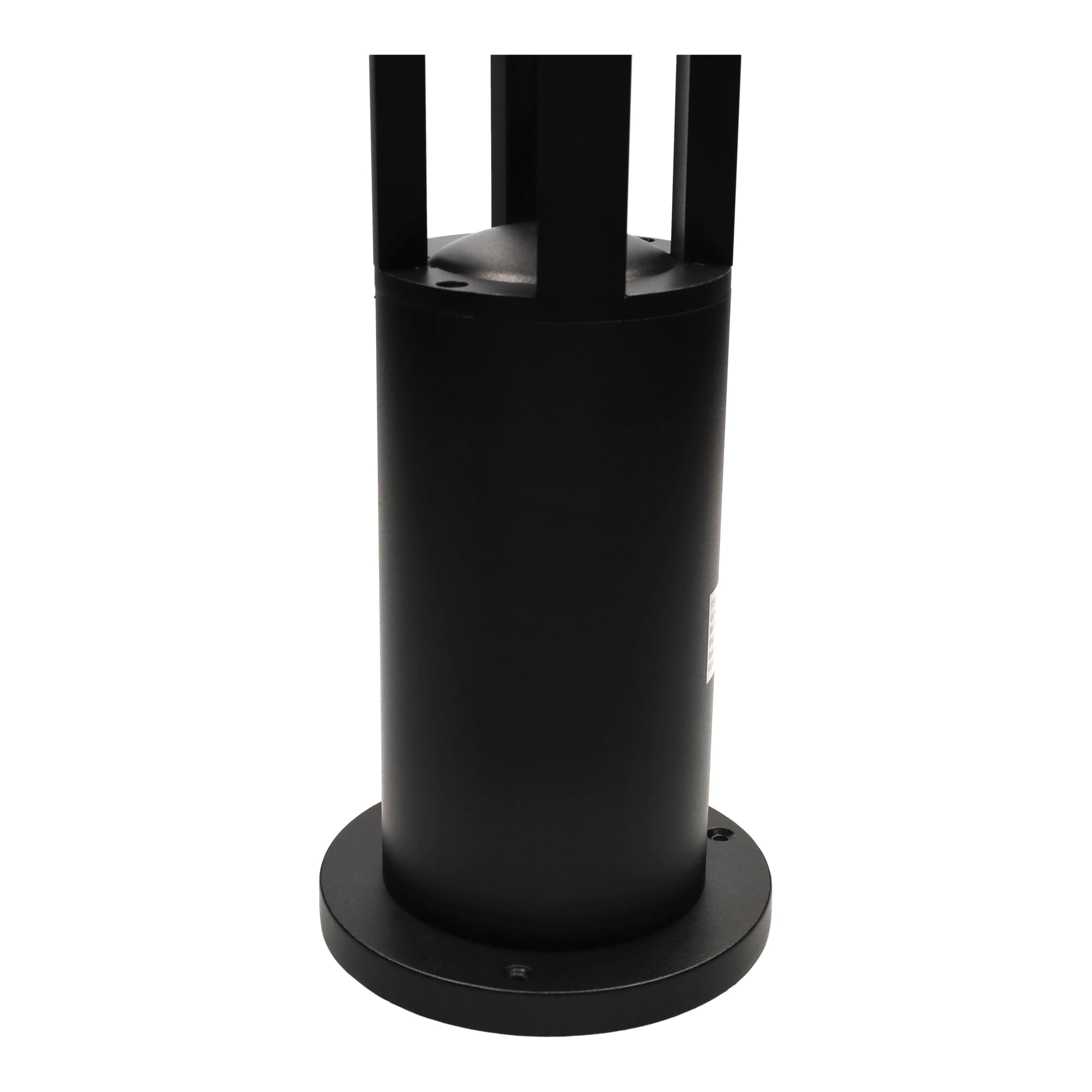 Jandei - Baliza LED Exterior 60cm Aluminio Negro, Lámpara Jardín IP65 Resistente al Agua, Luz Cálida 3000K, 11W, 240V, Baliza Redonda de Superficie para Caminos, Terrazas y Patios