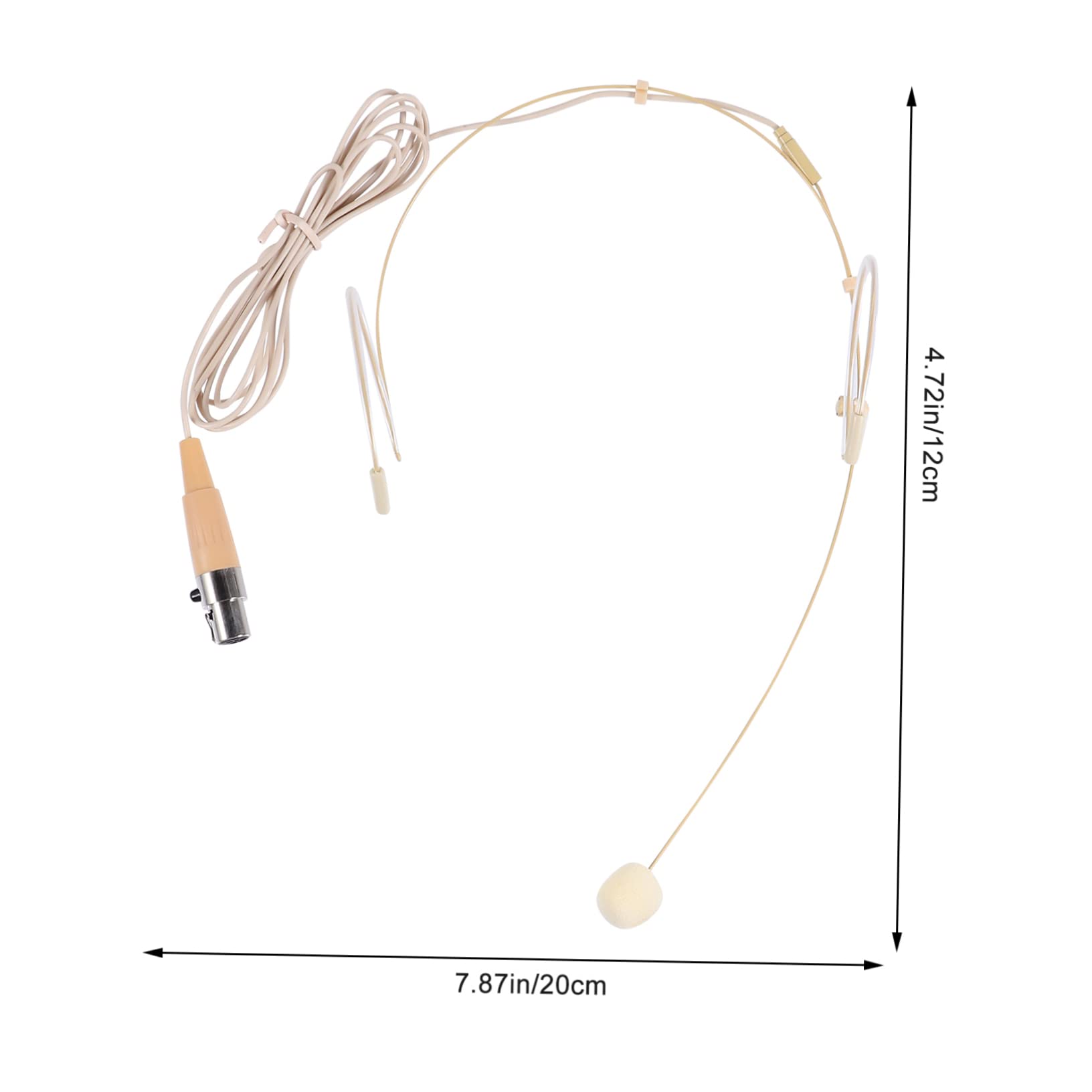 BESTonZON Flexible Wired Microphone Head-Mounted Microphone for Teaching Presenting