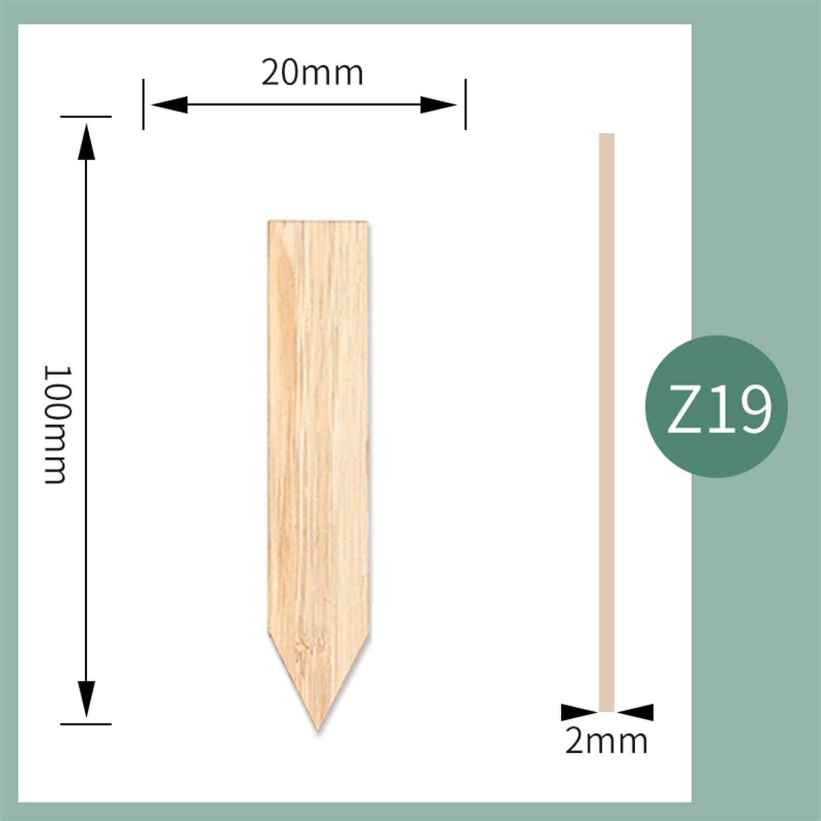20 szt. Bambusowe etykiety do roślin na paliki Ekologiczne etykiety do oznakowania roślin Znaczniki ogrodowe do ziół doniczkowych kwiatów warzyw narzędzia (kolor: Z19)