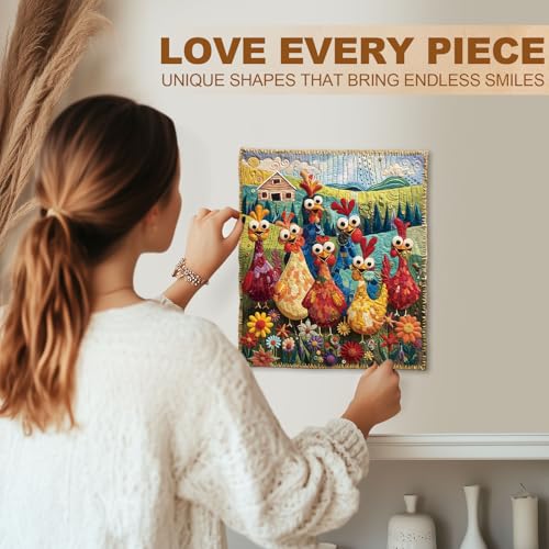 Jigfoxy Wooden Puzzle for Adults, Jigsaw en Forma de Gallo para Adultos, Madera 180 Piezas, 10.6x9 pulgadas miniatura 7