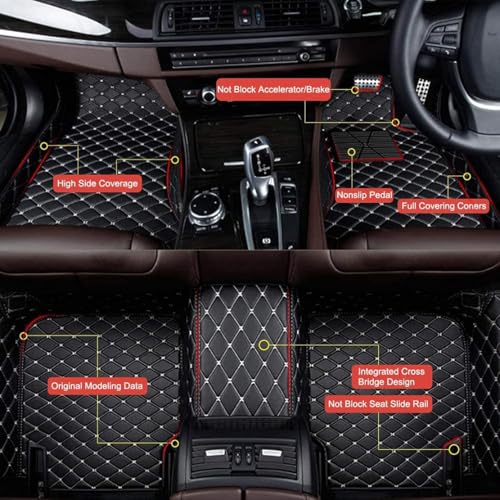 Tapis de sol voiture pour VW Multivan T7 Long protège sol cuir RHD - 3