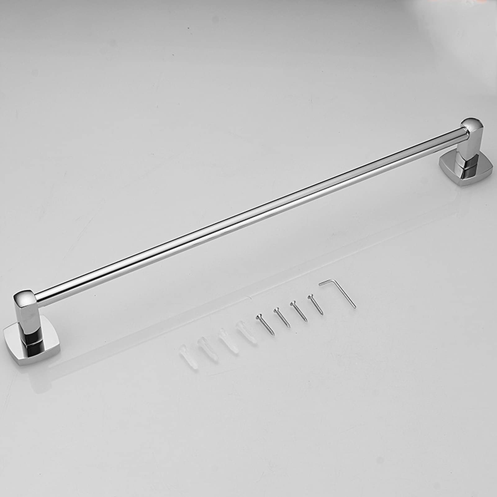 Einzelne Handtuchbarschiene, Wandmontierte Kupfertuchstange für Badezimmer-Hardware und Küche - Runder Eckdesign, 30 cm / 40 cm / 50 cm / 60cm (Size : 30cm)