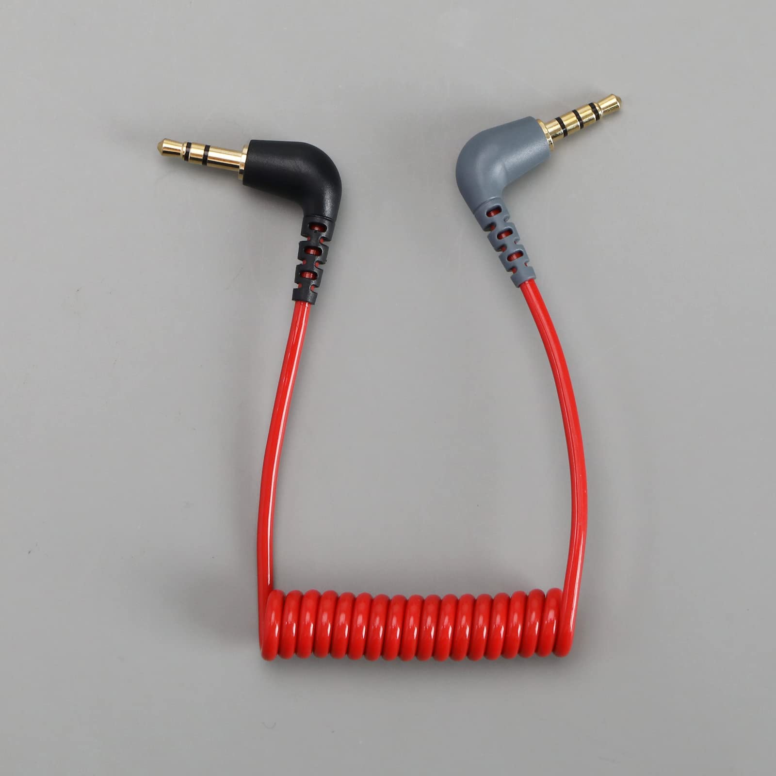 Cavo microfono TRS a TRRS cavo adattatore Patch da 3.5mm maschio a maschio ad angolo retto cavo microfono Lavalier Wireless per BOYA Rode SC7  44