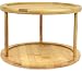 Greenco Premium Bamboo 2 Tier Lazy Susan Turntable