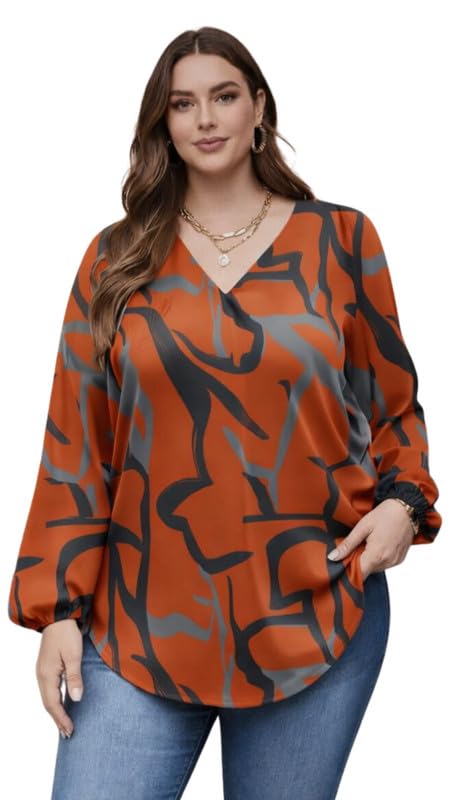 Viscose Rayon Abstract Pattern Top for Women | A Line Tops | Summer Kurta | V-Neck Top | Short Kurti for Women| Full Sleeves | NG-025