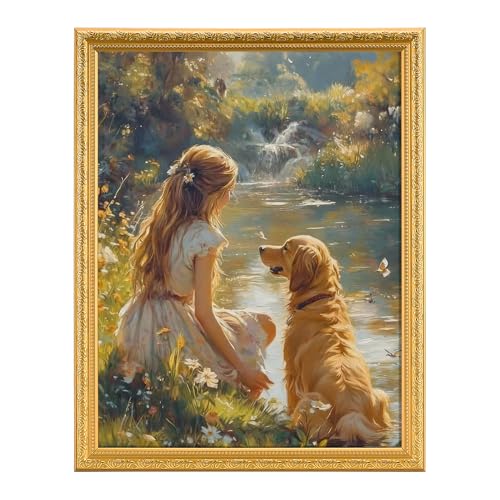 TWING 11x14 Picture Frame Ornate Vintage 11x14 Photo Frame Gold 1 Pack