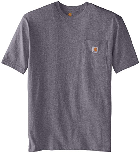Carhartt Men's Iconic K87 Pocket T-Shirt, Carbon Heather, Large Tall - Thumbnail 7