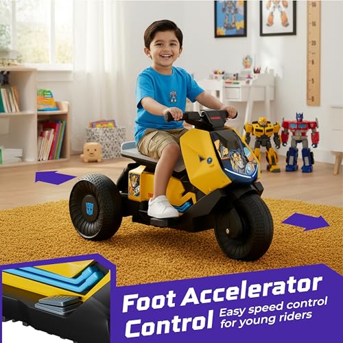 Image of Lifelong Transformers Kids Electric Bike | Rechargeable 6V Battery Kids EV Ride On with Foot Accelerator | Built-in Music with Bluetooth, USB Connectivity | BIS Certified EV Bike for 2-5 Yrs (LLEV999)