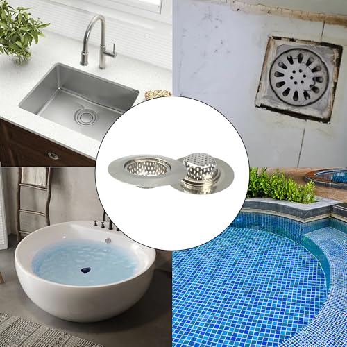 2 Coladores para fregadero de acero inoxidable 3 pulg miniatura 6