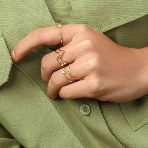 Bague Spiral Spark SINGULARU le cadeau idéal en taille unique ajustable - 4