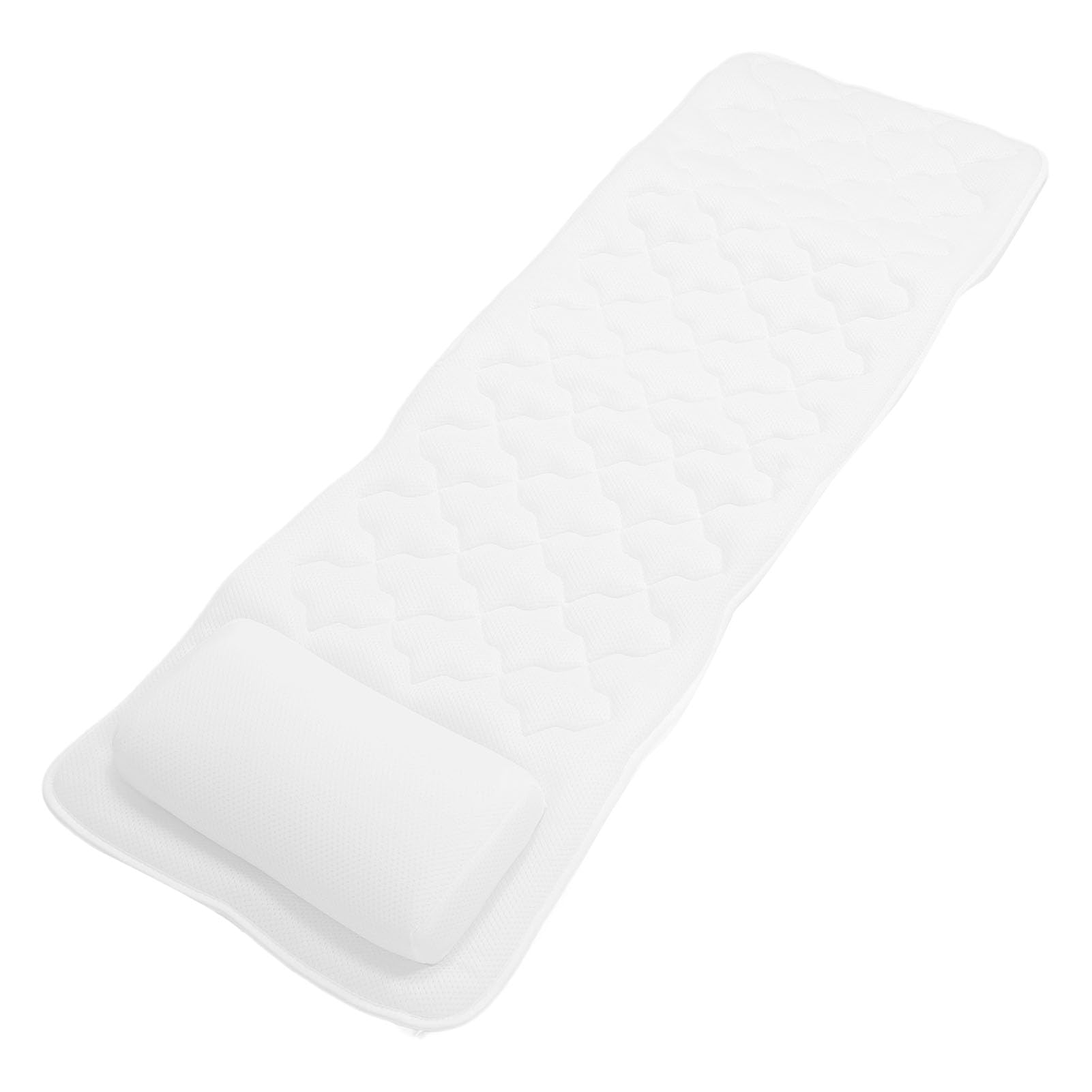 Cuscino da Bagno per Tutto il Corpo, Poggiatesta per Vasca Antiscivolo, Supporto per Testa e Collo, Cuscino per Vasca con Ventose per Donne Incinte, Design Classico, Materiale