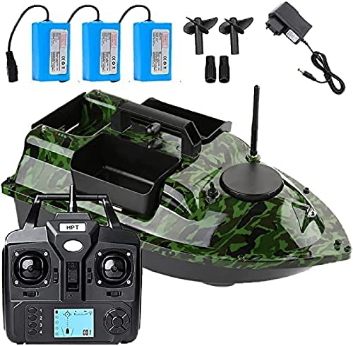 Barco de Pesca con Cebo a Control Remoto con GPS y navegación LED, Ideal para Condiciones nocturnas y nubladas, Mejora la eficiencia de la Pesca de Carpas.