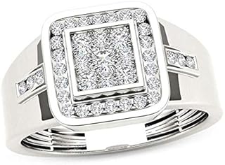 Amazon Fr Bague Diamant Carre