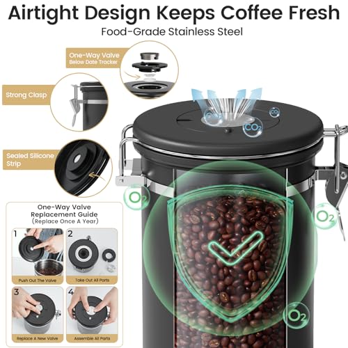 Veken Airtight Coffee Canister 22OZ