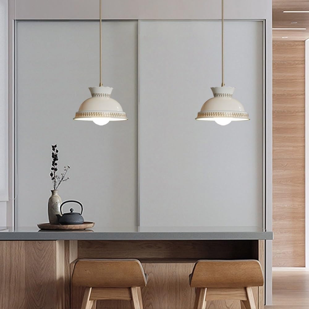 Jadssox Nowoczesna Ceramiczna Lampa Wisząca Z Białej Porcelany Żyrandol