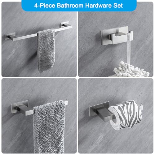 4-Piece Stainless Steel Bathroom Set - Save 50% - Image 3