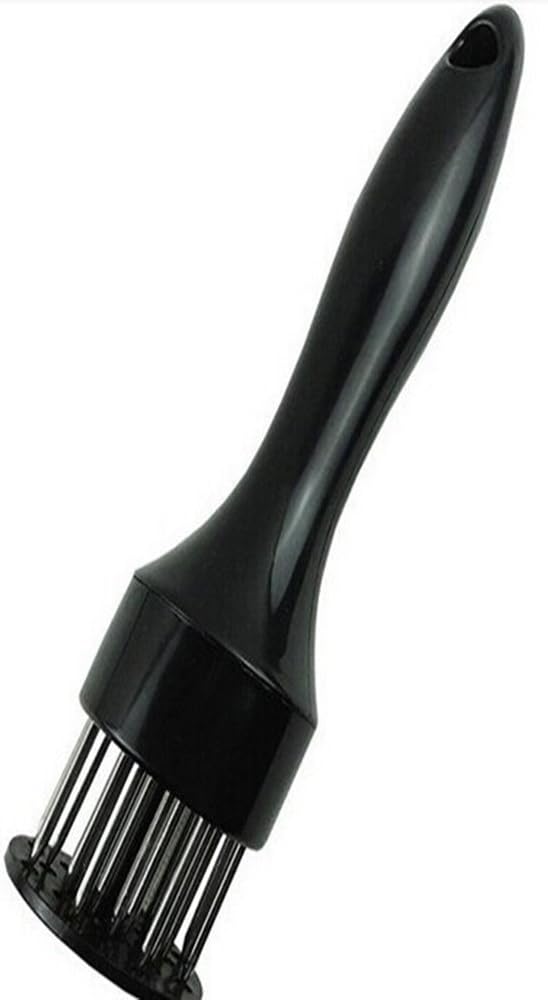 Magical Home Professional Meat Tenderizer Needle With 20 Stainless Steel Piercing Spikes (black)