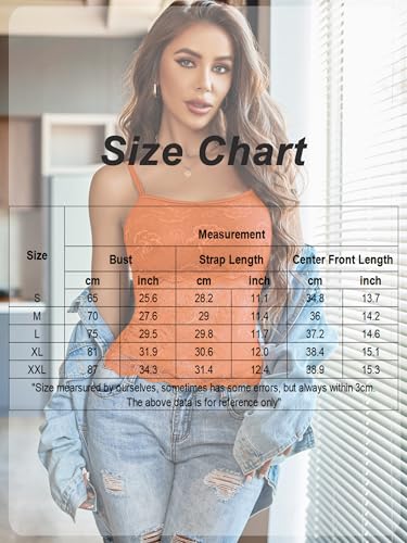 Image of Avidlove Womens Camisole Lace Spaghetti Strap Tank Top Tube Slim Basic Cami Tops