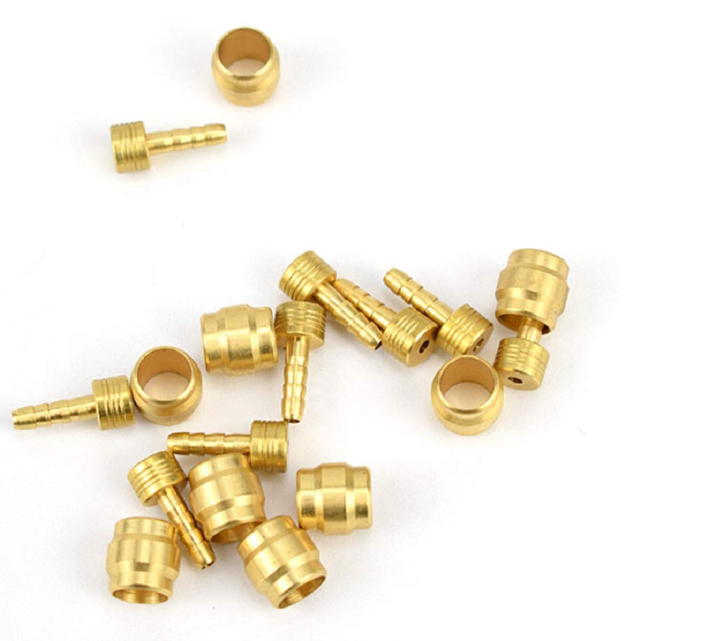 del Freno della Bicicletta di Oliva e in Ottone di Collegamento Inserto Kit per Shimano BH59 BH90 Avid Sram Magura della Bici Freno A Disco Idraulico Tubo (SRAM (20pcs))