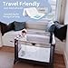 GKEVER Pack and Play Mattress Topper, 38x26 High Resilience Memory Foam Pack n Play Mattress for Baby Toddlers, Foldable Travel Pack Play Mattresses Pad with Removable Washable Cover & Carrying Bag