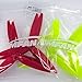 8pcs 3-Blade Props high-Speed Propellers, 7inch 180mm CW CCW for Racing Frame FPV Drone 2206-1500kv Motors,GEMFAN 7040（Yellow and Red）