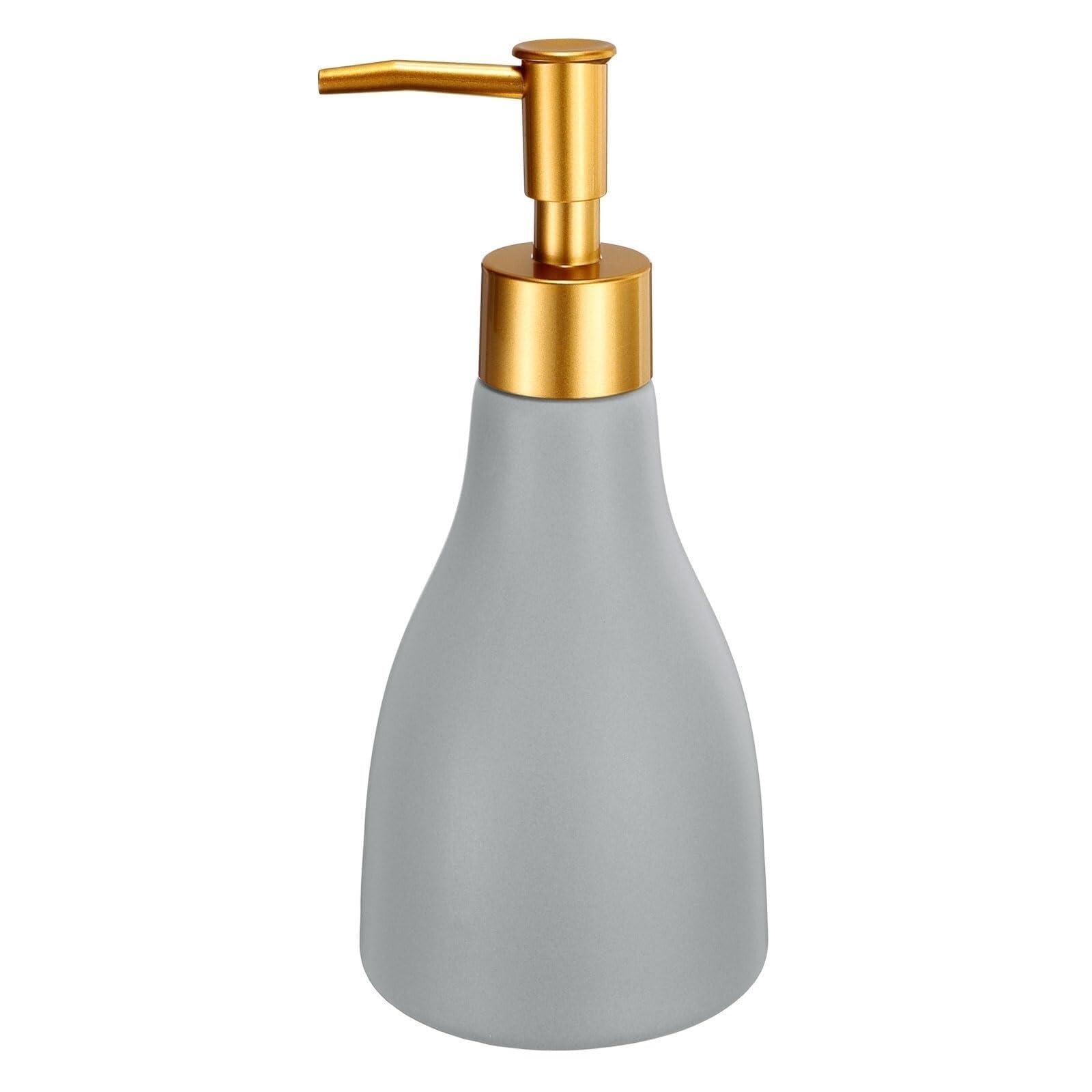 Empty Barthroom and Dish Soap Dispenser Hand and Dish Detergent Lotion With Pump Decor for Counter(Grey)