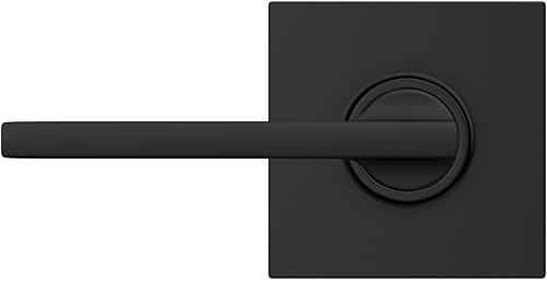 Miniatura 8 de Schlage F10 LAT 622 COL Latitude Collins - Palanca de paso para pasillo interior y armario, color negro mate