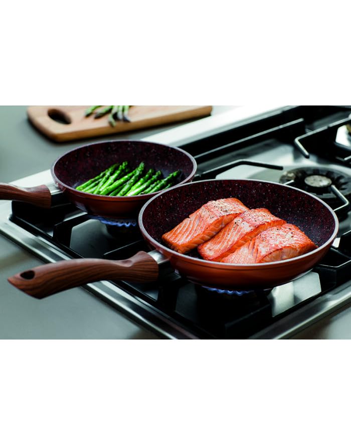 venteo - Sauteuse granit 28 cm KitchenPro - Revêtement antiadhésif + couvercle