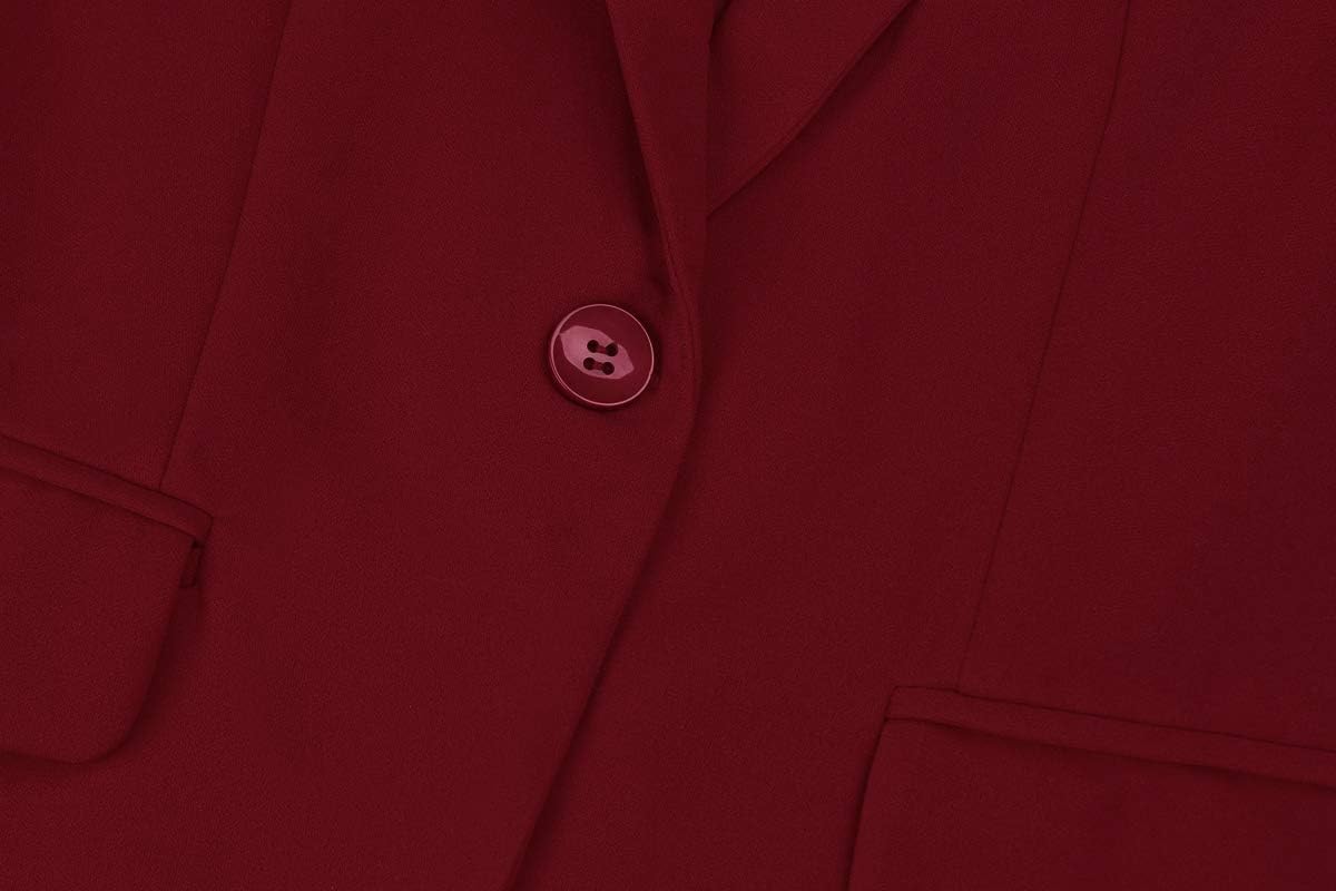 MINTLIMIT Women's 3/4 Sleeve Blazers One Button Work Office Blazer with Pockets - Image 7