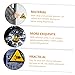 PRETYZOOM 2Pcs Warning Hand Crushing Signs Adhesive Safety Decals with Strong Adhesion for Industrial and Workplace Use PP Synthetic Paper Labels for Clear Hand Safety Warnings in Warehouses and Factories