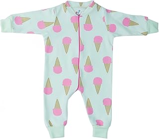 Jockey M M Girls Cotton Long Sleeves Bodysuit Printed Ice Cream Baby & Toddler Sleepers (pack of 1)
