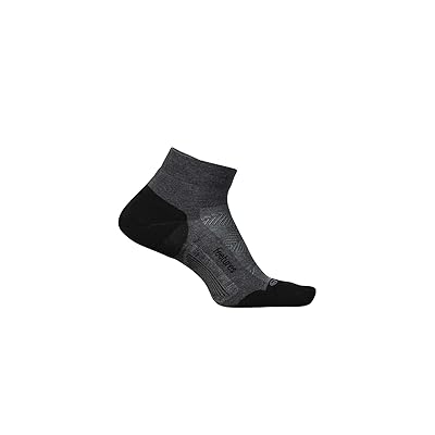 Feetures Elite Max Cushion Low Cut Crew Cut Socks Shoes Gray 1