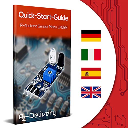 AZDelivery 3 x IR Infrarot Modul für Hinderniserkennung Abstand Sensor kompatibel mit Arduino und Raspberry Pi inklusive eBook!