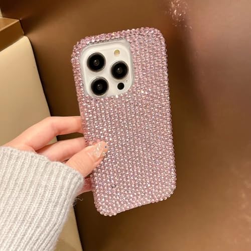 Coque iPhone 16 antichoc paillettes diamant protection arrière transparente strass fille