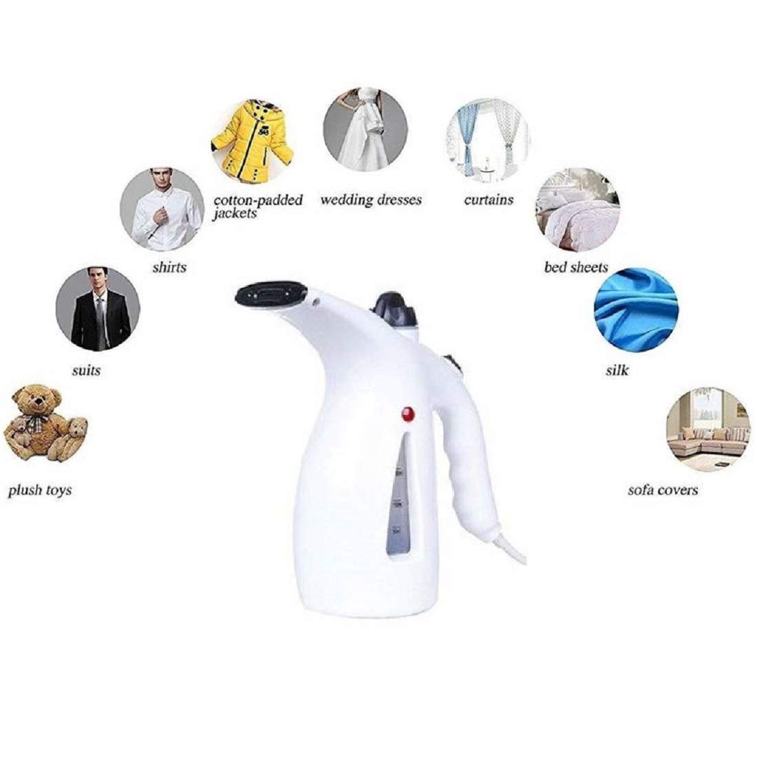 Foliam Fast Heat-up Portable Handheld Garment/Facial Vapor Steamer Iron Brush for Home and Travel Handy (multicolor) 3