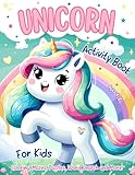 Unicorn Activity Book for Kids Ages 4-8: Coloring, Puzzles, Mazes, Word Search and More!