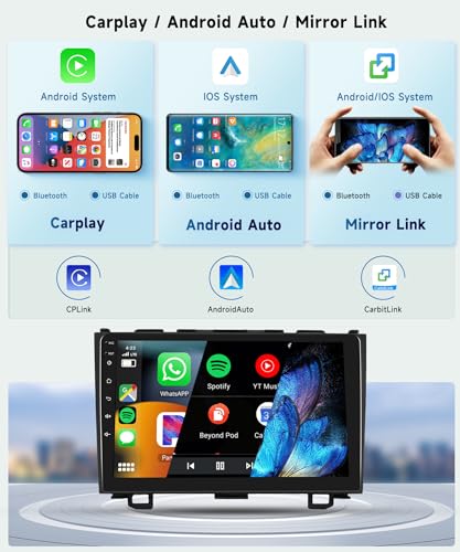 Image of [8 CORE 6G+128G] Car Radio Stereo for Honda CRV 2007-2011