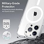 ESR for iPhone 14 Pro Max Case, Compatible with MagSafe, Shockproof Military-Grade Protection, Yellowing Resistant, Magnetic Classic Hybrid Case (HaloLock), Clear - Image 5