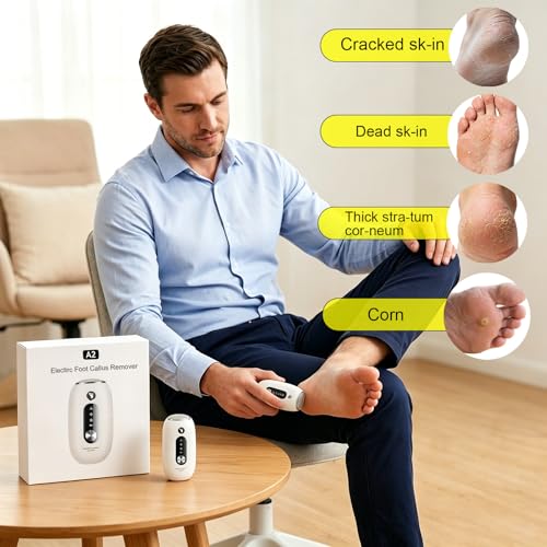 Kit pédicure 3 vitesses rechargeable avec râpe et lime électrique pieds
