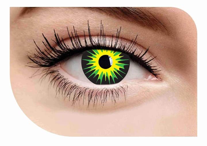Optify Yearly Crazy Color Contact Lens (Zero Power,Green Warewolf,Pack of 1) (B0BK4T5TPQ) Amazon Price History, Amazon Price Tracker
