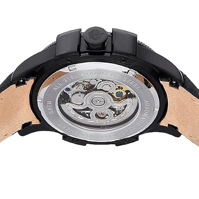 REIGN Solstice Automatic Semi-Skeleton Watch - Black