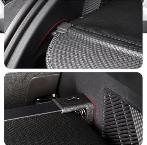 Cubierta de maletero para VW Touran 2006-2015 en lona retráctil de color negro 4