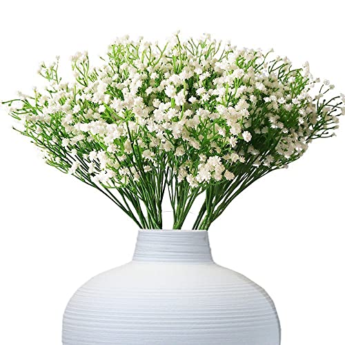 Mordederas Y Chupones, Toy (white) - 10pc Artificial Baby Breath Gypsophila Flower Wedding Home Decor Gift (white)