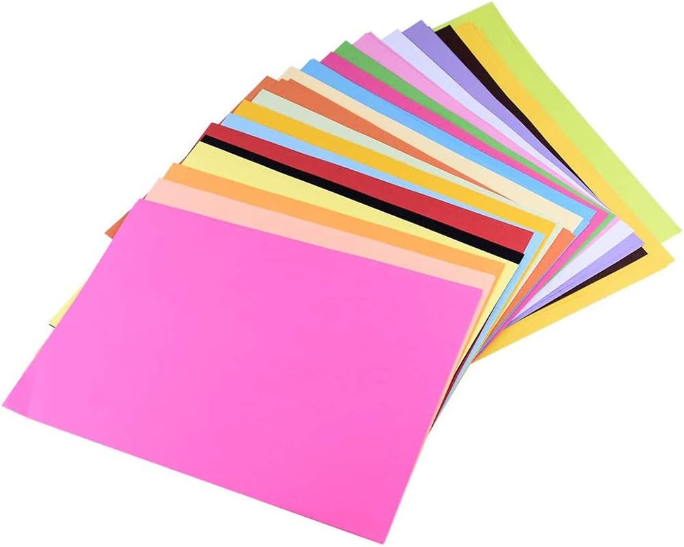 100 Sheets Origami Paper A4 Colour Paper 20 Colour Craft Paper 100GSM